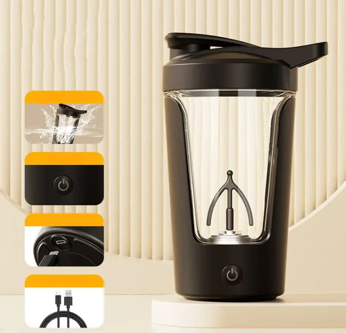 Shaker Eléctrico Portátil 400ML – Batidos sin grumos